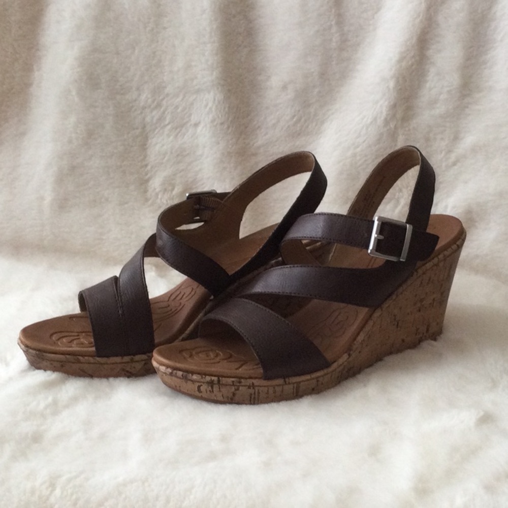 Dark Brown boc Wedge Sandal sz 10